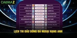 Cập Nhật Lịch Thi Đấu Bóng Đá Ngoại Hạng Anh Mới Nhất